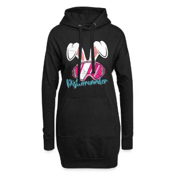 Apres-Ski Pistenrammler Skihasen Ski Party - Hoodie-Kleid - Schwarz - Vorne