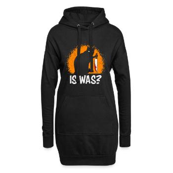 Gruselige Horror Katze mit Messer IS WAS? - Hoodie-Kleid - Schwarz - Vorne
