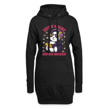 Gaming Panda Nerv Nicht Bin am Zocken Videospiel - Hoodie-Kleid - Schwarz - Vorne