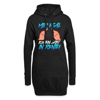Ruhestand Mir Egal Ich bin jetzt in Rente! - Hoodie-Kleid - Schwarz - Vorne