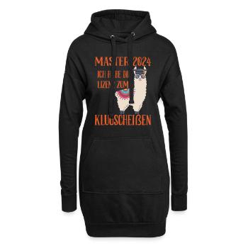 Master 2024 Habe die Lizenz zum Klugscheißen - Hoodie-Kleid - Schwarz - Vorne