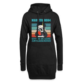 Masterabschluss Master 2024 Lizenz zum - Hoodie-Kleid - Schwarz - Vorne