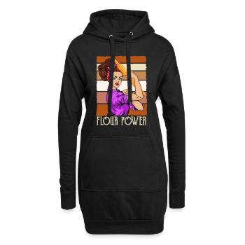 Confiseur Farine Power Rouleau À Pâtisserie Cuisson Biscuits - Sweat-shirt à capuche long Femme - noir - Devant