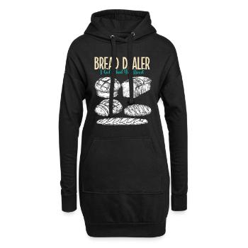 Brotbäcker Bread Dealer Backstube Backfans Brot - Hoodie-Kleid - Schwarz - Vorne