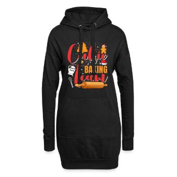 Plätzchen Back Team Weihnachtsgebäck Kekse - Hoodie-Kleid - Schwarz - Vorne