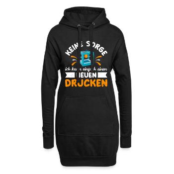 L’imprimante 3D ne vous inquiétez pas, vous pouvez en imprimer une nouvelle - Sweat-shirt à capuche long Femme - noir - Devant