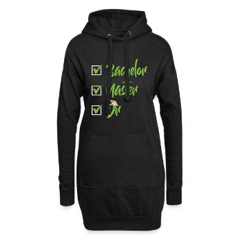 Baccalauréat Maître Dr. Doctorat Réussi - Sweat-shirt à capuche long Femme - noir - Devant
