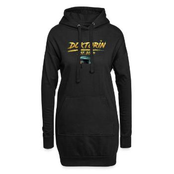 Doktorin Est. 2024 Doktorabschluss Bestanden - Hoodie-Kleid - Schwarz - Vorne