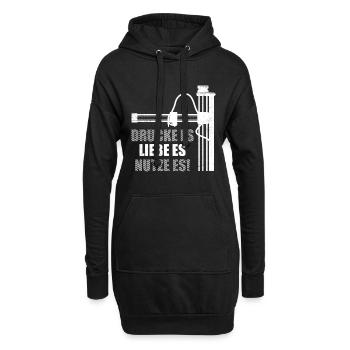 Impression 3D Fan Prints Aimez-le, utilisez-le ! - Sweat-shirt à capuche long Femme - noir - Devant