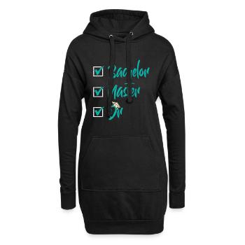 Baccalauréat Maître Dr. Doctorat Réussi - Sweat-shirt à capuche long Femme - noir - Devant