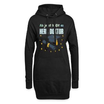 Désormais, il s’appelle M. Docteur - Sweat-shirt à capuche long Femme - noir - Devant