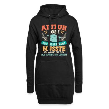 Remise des diplômes du lycée 2024 J’ai dû étudier pour cette chemise - Sweat-shirt à capuche long Femme - noir - Devant