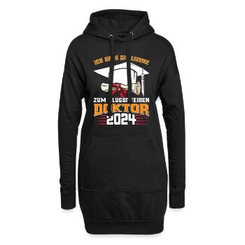 Doctor 2024 Have the license to smart-ass - Hoodie Dress - black - Front