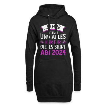 Abiturientin Jahre Gelernt Nur für dieses Shirt - Hoodie-Kleid - Schwarz - Vorne