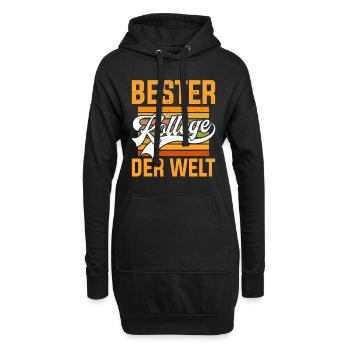 Bester Kollege der Welt Mitarbeiter Bürokollege - Hoodie-Kleid - Schwarz - Vorne