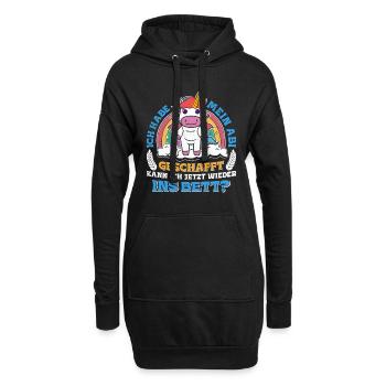 Abiturient Habe Mein Abi Geschafft Abschluss - Hoodie-Kleid - Schwarz - Vorne