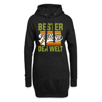 Bester Kollege der Welt Mitarbeiter Bürokollege - Hoodie-Kleid - Schwarz - Vorne