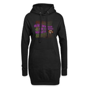 Glückwunsch zur Flucht Verräter Lustiges - Hoodie-Kleid - Schwarz - Vorne