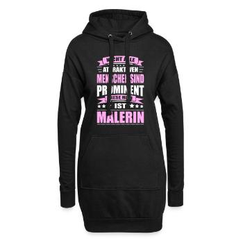 Nicht Alle Menschen Sind Prominent Malerin - Hoodie-Kleid - Schwarz - Vorne