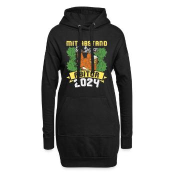 Abitur 2024 Mit Abstand die BESTEN ABI Lustiges - Hoodie-Kleid - Schwarz - Vorne