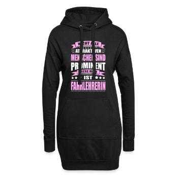 Nicht Alle Menschen Sind Prominent Fahrlehrerin - Hoodie-Kleid - Schwarz - Vorne