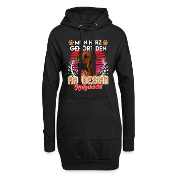 Ridgeback MEIN HERZ GEHÖRT DEN RHODESIAN RIDGEBACK - Hoodie-Kleid - Schwarz - Vorne