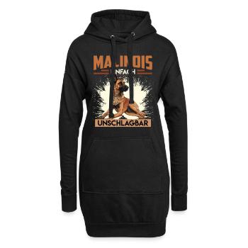 MALINOIS EINFACH UNSCHLAGBAR Belgischer Malinois - Hoodie-Kleid - Schwarz - Vorne
