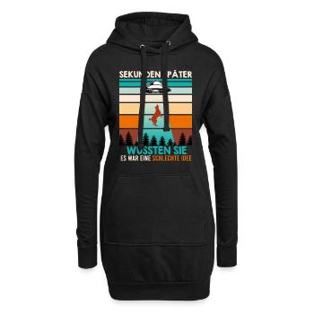 Malinois SEKUNDEN SPÄTER WUSSTEN Aliens Lustiges - Hoodie-Kleid - Schwarz - Vorne