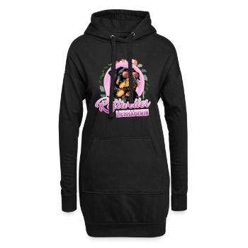 ROTTWEILER LIEBHABERIN Rottie Besitzer Rottweiler - Hoodie-Kleid - Schwarz - Vorne