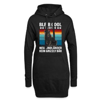Newfie BLEIB COOL NEUFUNDLÄNDER KEIN GRIZZLY - Hoodie-Kleid - Schwarz - Vorne