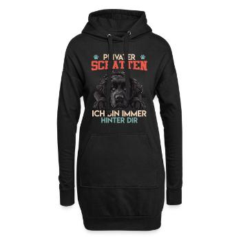 Newfie PRIVATER SCHATTEN BIN IMMER HINTER DIR - Hoodie-Kleid - Schwarz - Vorne