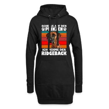 Rhodesian Ridgeback SCHEISS AUF DEN PRINZEN Lustig - Hoodie-Kleid - Schwarz - Vorne