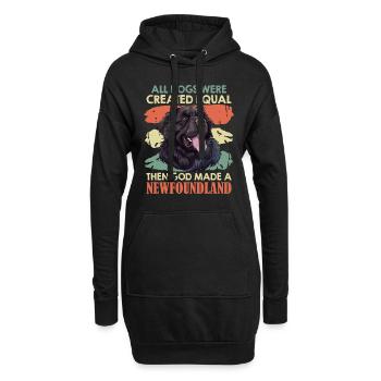 Hundebesitzer THEN GOD MADE A NEWFOUNDLAND - Hoodie-Kleid - Schwarz - Vorne