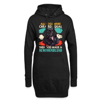 Hundebesitzer THEN GOD MADE A NEWFOUNDLAND - Hoodie-Kleid - Schwarz - Vorne