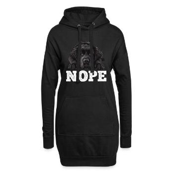 Neufundländer NOPE Newfie Hundebesitzer Lustig - Hoodie-Kleid - Schwarz - Vorne