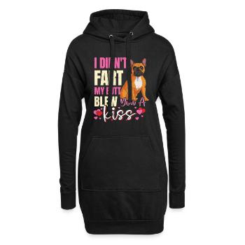 Frenchie N’A PAS PET MES FESSES T’ONT SOUFFLÉ UN BAISER Lustig - Sweat-shirt à capuche long Femme - noir - Devant