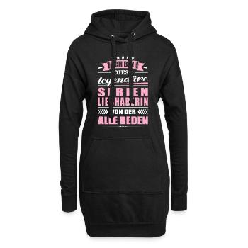 Ich Bin Diese Legendäre Serienliebhaberin - Hoodie-Kleid - Schwarz - Vorne