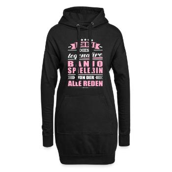 Ich Bin Diese Legendäre Banjospielerin Banjo - Hoodie-Kleid - Schwarz - Vorne