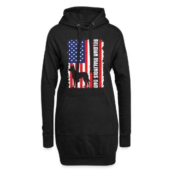 Hundebesitzer BELGIAN MALINOIS DAD Daddy - Hoodie-Kleid - Schwarz - Vorne