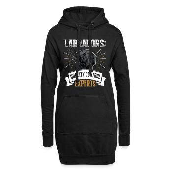 Labradors: Quality Control Experts Besitzer - Hoodie-Kleid - Schwarz - Vorne