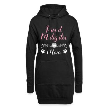 Belgischer Schäferhund PROUD MALIGATOR MOM - Hoodie-Kleid - Schwarz - Vorne