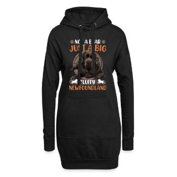 Neufundländer Hund KEIN BÄR NUR EIN GROßER - Hoodie-Kleid - Schwarz - Vorne