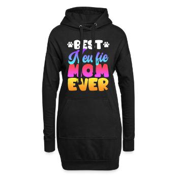 Neufundländer BEST NEWFIE MOM EVER Neufundländer - Hoodie-Kleid - Schwarz - Vorne