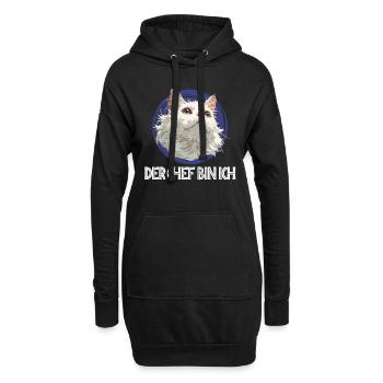 Turkish Van DER CHEF BIN ICH Lustiges Turkish Van - Hoodie-Kleid - Schwarz - Vorne