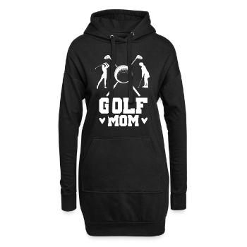 Golf Mom Golfer Mother Golf Ball Game Golf Sport - Hoodie-Kleid - Schwarz - Vorne