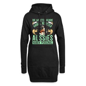 AUSSIES HABEN PERSONAL DIE MEISTEN HUNDE HABEN - Hoodie-Kleid - Schwarz - Vorne