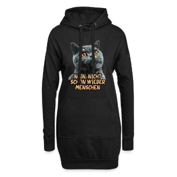 Britische Kurzhaar NEIN NICHT SCHON WIEDER - Hoodie-Kleid - Schwarz - Vorne