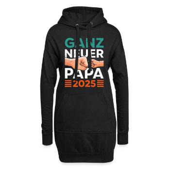 Bald Papa GANZ NEUER PAPA 2025 Erster Vatertag - Hoodie-Kleid - Schwarz - Vorne