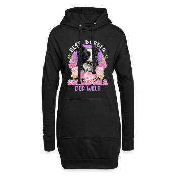 MEILLEURE MAMIE BORDER COLLIE DU MONDE Vintage - Sweat-shirt à capuche long Femme - noir - Devant