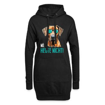 Rhodesian Ridgeback NÖ HEUTE NICHT Glacière - Sweat-shirt à capuche long Femme - noir - Devant
